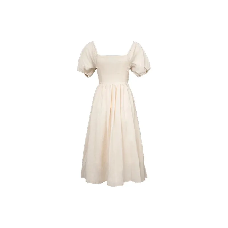 Incolore Short Sleeved Dresses Women's Apricot-1