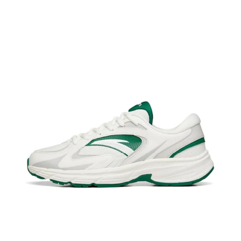 Anta AT952 Breathable Low-Top Sports Casual Shoes Men's White Green Gray-0