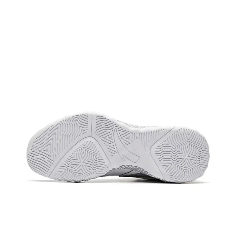 Anta Crazy 3 Cushioning Warm High Top Basketball Shoes Men's White Gray-4