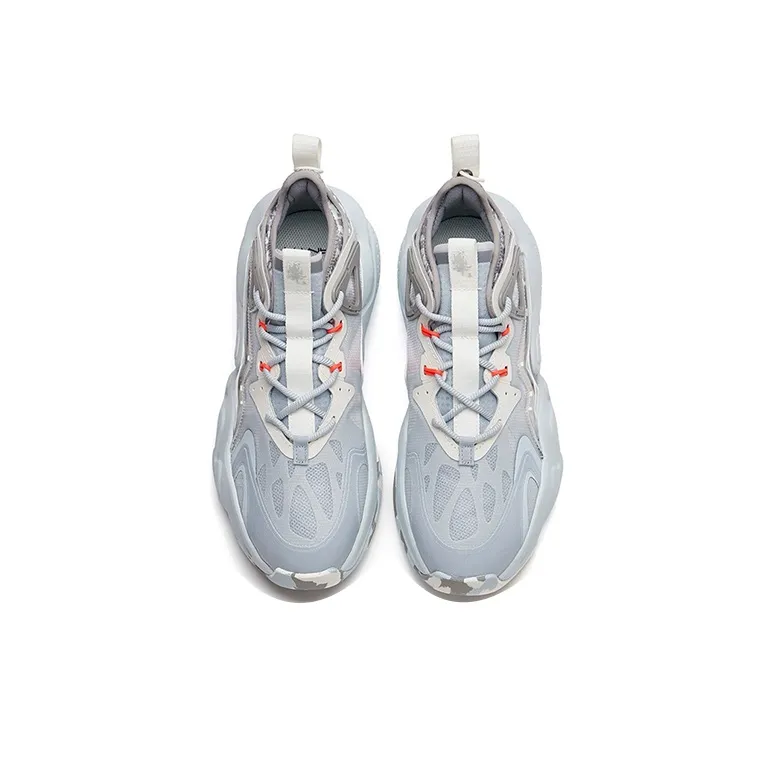Anta Bastard Peak Lightweight And Wear-resistant Low-Top Sports Casual Shoes Men's Gray White-2