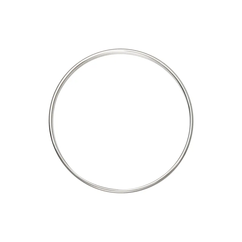 HERMES Plated Rake Bangles Unisex Blue-2
