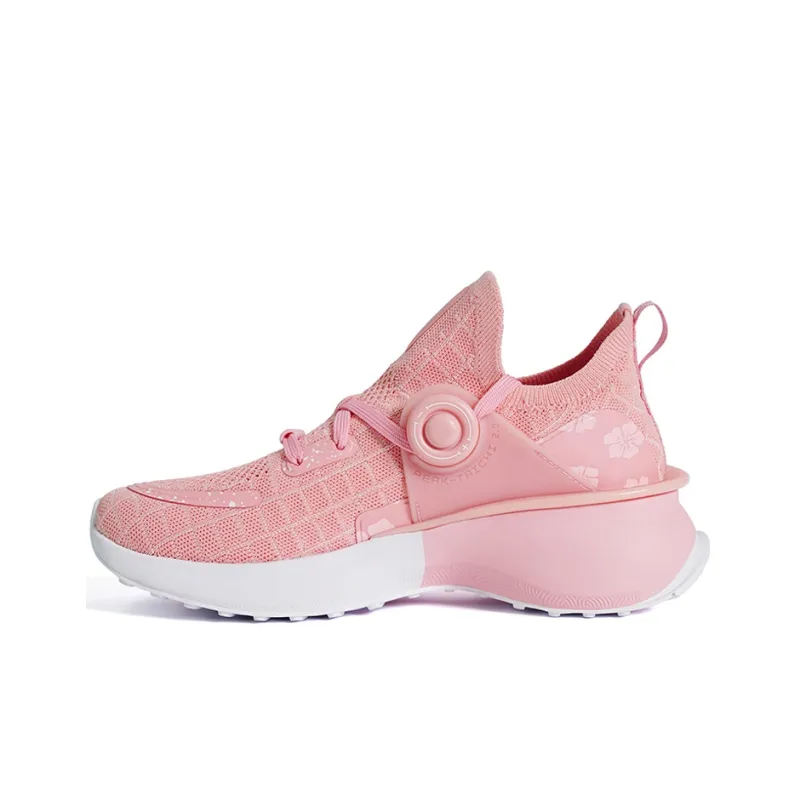 PEAK Tai Ji2.0 Shock Absorbers With Slip Resistant And Abrasion Resistant Properties Low Top Running Shoes Men's Pink-0