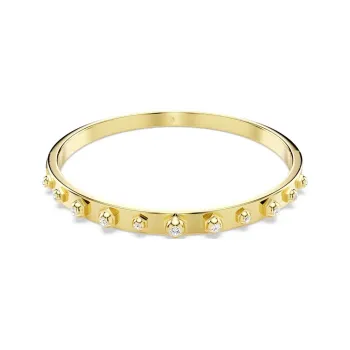 Swarovski Faux Crystal Gold Tone Plated Bangles Women's Gold