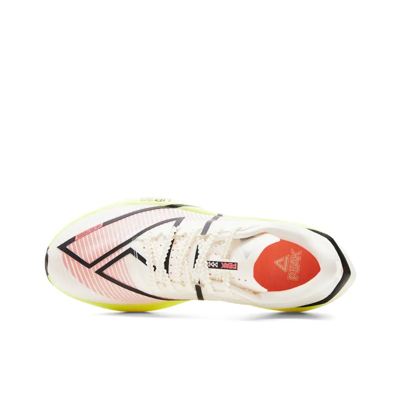 PEAK UP 30 3.0 Running Shoes Men Low Top Super Light White Yellow-3