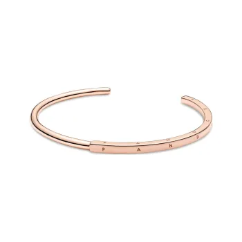 Pandora Rose Gold Plated Bangles Unisex Rose Gold