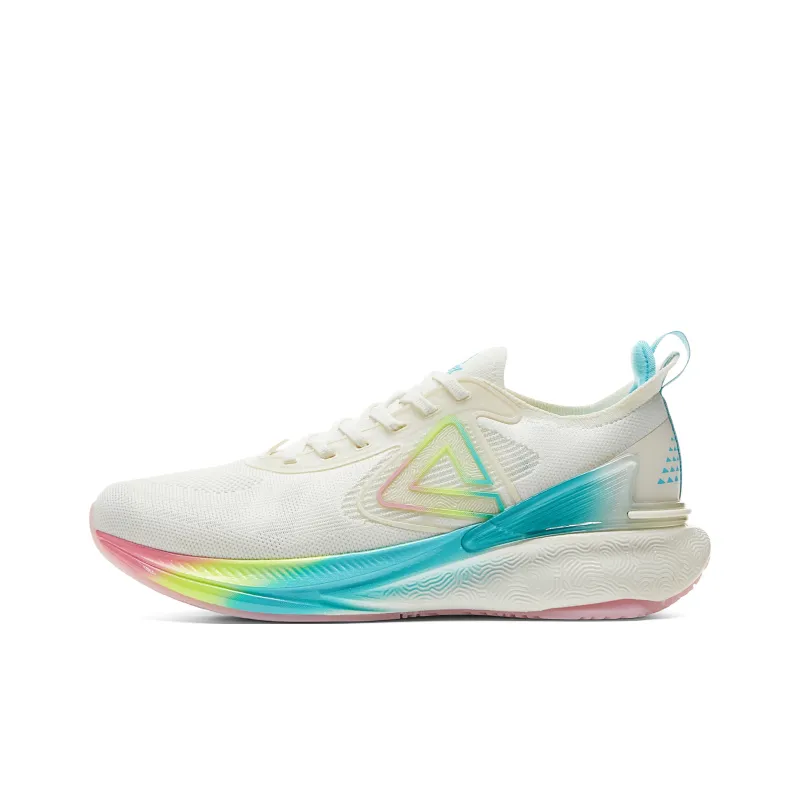 PEAK State Pole 6.0 Cushioning And Breathable Low Top Training Running Shoes Men's Ecru Ice Blue-0