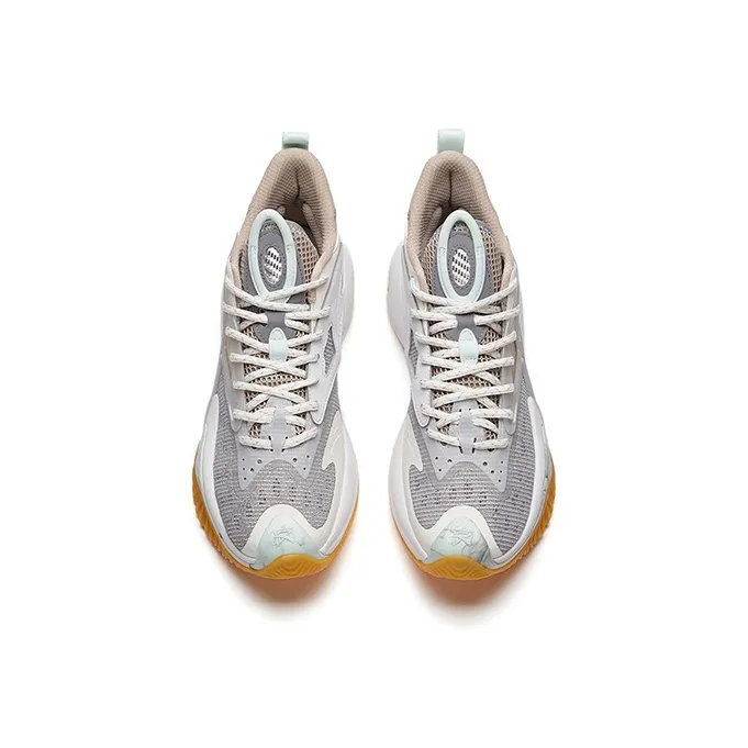 Anta Berserk 3 Cushioning Anti-Slip And Wear-Resistant Low-Top Performance Basketball Shoes Men's Gray-2