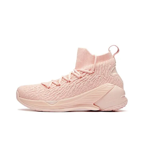 ANTA KT4 Basketball Shoes Men High Top Pink