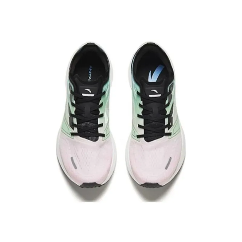Anta Wind Shock Absorbers Low Top Running Shoes Women's Pink Green-2