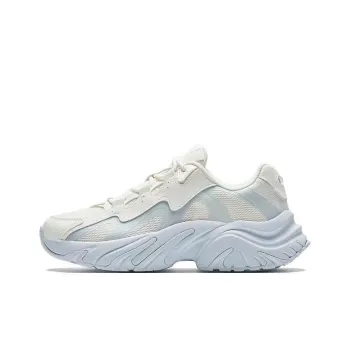 Anta Rabbit Shoes Wear Resistant Slip Resistant Low Top Chunky Sneakers Women's White