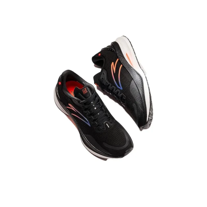 Anta Champion 2nd Gen Pro Cushioning Wear Resistant Low Top Sprint Running Shoes Men's Black-2