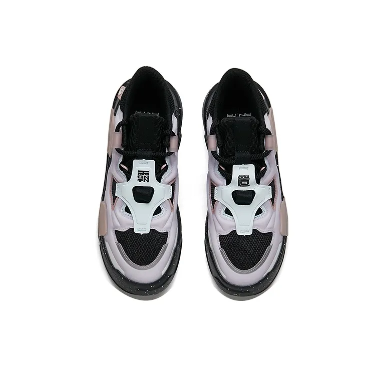 Anta Bastard 3 Low Top Skateboard Shoes Women's Black Blue-2