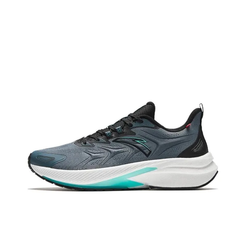 Anta Rocket 5.0 Anti Slip Wear Resistant Low Top Running Shoes Men's Gray Green-0