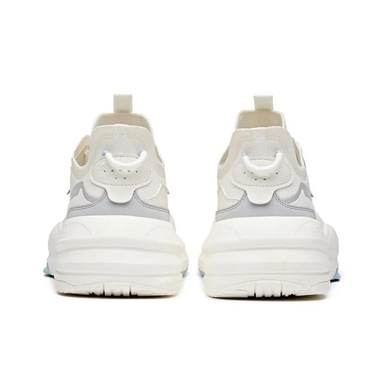 Anta C37 Series Anti-Slip Wear-Resistant Lightweight Breathable Low-Top Skateboard Shoes Men's White Gray-3