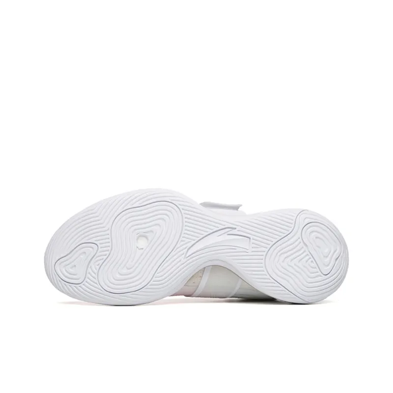 ANTA Water Flower 4 Basketball Shoes Men Low Top White/Pink-4
