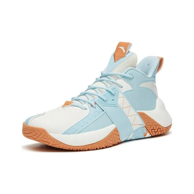 Anta Speedy Anti-Slip Wear-Resistant Low-Top Basketball Shoes Men's Blue-1