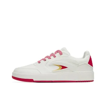 Anta 982 Low Top Skateboard Shoes Men's White Red Gold