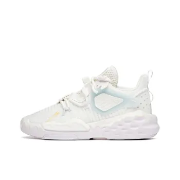 Anta Bastard Cushioning Anti Slip Wear Resistant Breathability Low Top Casual Shoes Women's White Purple Blue