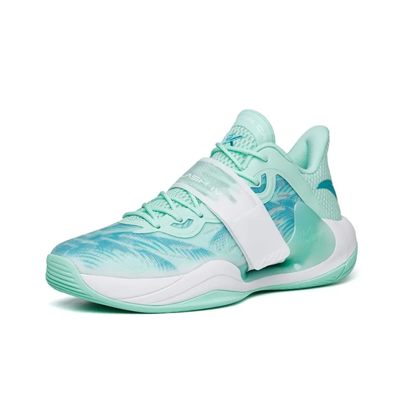 Anta Splash 4 Coconut Tree Low Top Basketball Shoes Men's Green White-1