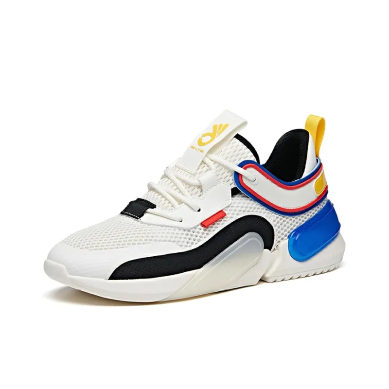 ANTA Rubik's Cube Casual Shoes Men Low Top White Blue Black-1