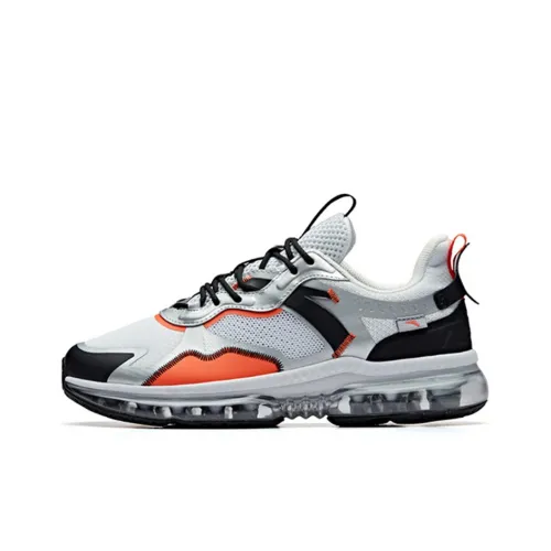 2ZRL1 x Anta SEEED Anti Slip Wear Resistant Low Top Casual Shoes Men's Silver White