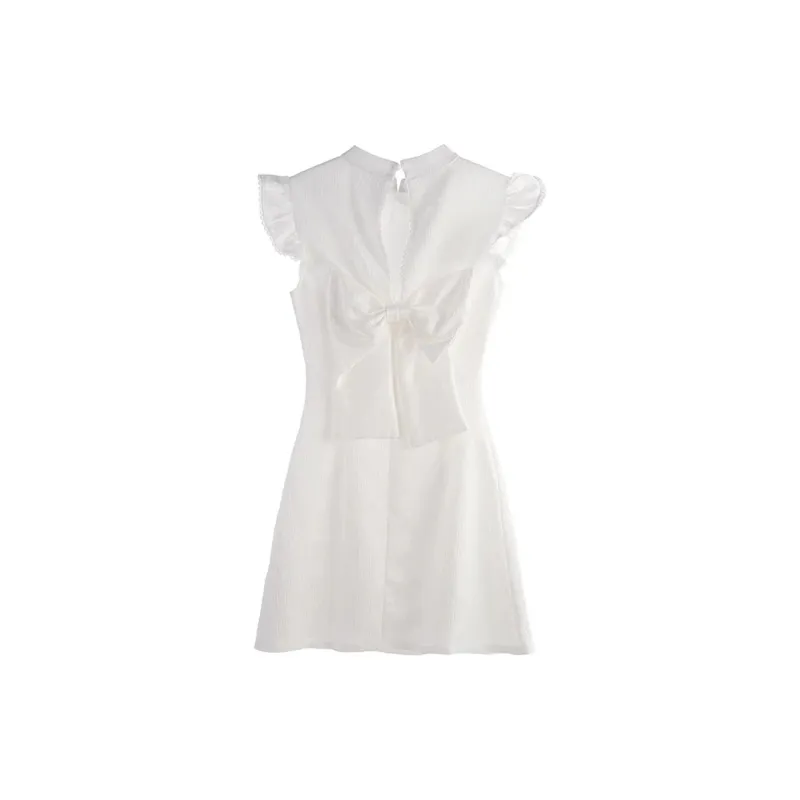 Incolore Short Sleeved Dresses Women's White-1