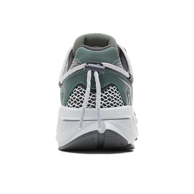 PEAK OG 7000 Cushioning Anti Slip Wear Resistant Breathability Low Top Running Shoes Men's Silver Gray Cactus Green-4