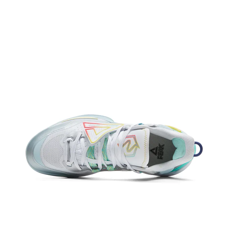 PEAK Phantom Foal 2.0 Taichi Low Top Fendu Performance Basketball Shoes Men's Energy Color Scheme Baymax Ice Blue-3