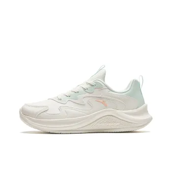 Anta Walk Cushioning Anti Slip And Wear Resistant Lightweight Rebound Low Top Casual Running Shoes Women's White Blue