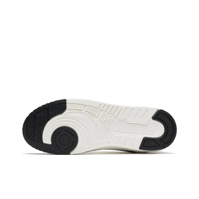 Anta 982GZ Durable Breathable Low Top Skateboard Shoes Men's Black White-4
