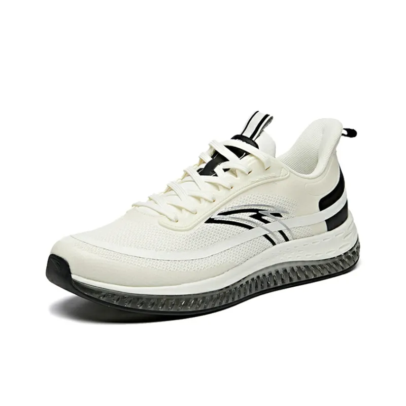 Anta Night Stalker Cushioning Anti-Slip And Wear-Resistant Low-Top Running Shoes White Black-1