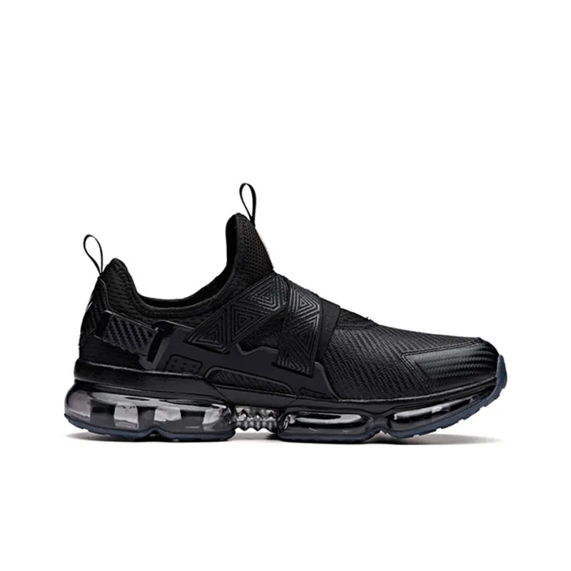 MANWEI x Anta Anti Slip Wear Resistant Breathable Lightweight Low Top Running Shoes Men's Black-1