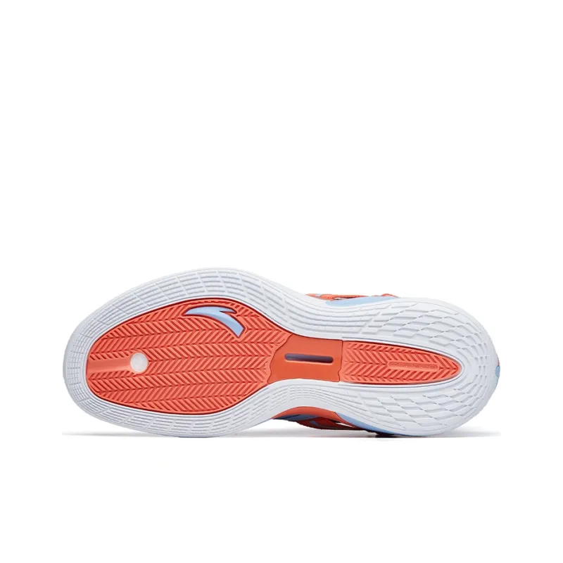 ANTA GH3 Basketball Shoes Men Low Top Blue/Orange-5