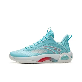 ANTA Cement Bubble 2.0 Basketball Shoes Men Low Top Light Blue/ANTA White