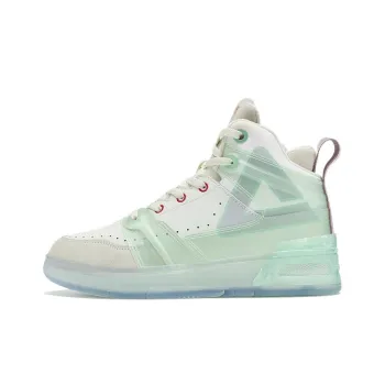 PEAK State Pole Skateboard Shoes Women's High Top Milk Jade