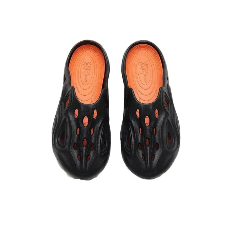 Anta Chaobai 1.0 Slip Resistant Abrasion Resistant Slide Slippers Men's Black-2