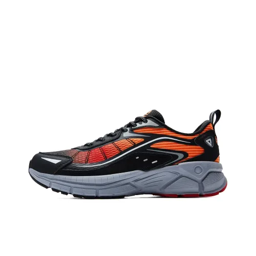 PEAK OG 7000 Low Top Running Shoes Men's Black Orange Vintage