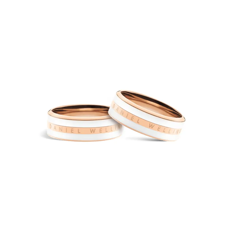 Daniel Wellington Alloy Rings Unisex White Gold-1