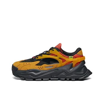 Anta Hot Bonfire Slip-Resistant Breathable Low-Top Casual Shoes Men's Ginger Yellow