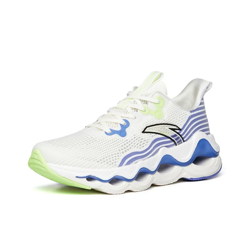 Anta Martian Foam Lightweight And Wear resistant Low Top Running Shoes Men's White Purple-1