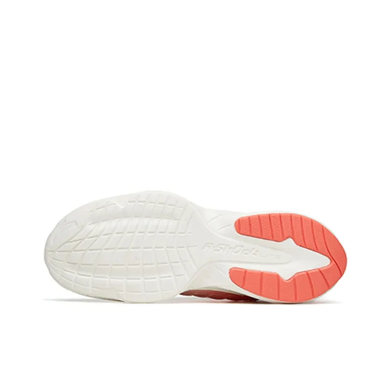 Anta DuCi1 Anti Slip Wear Resistant Low Top Running Shoes Women's White Red-5