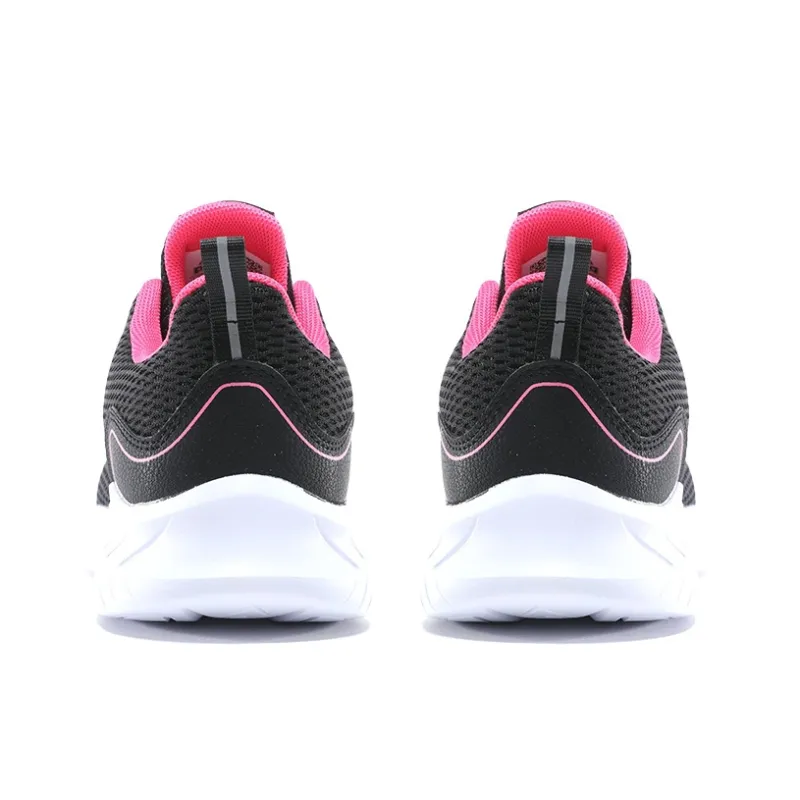 PEAK Qingyi Durable Breathable Low Top Running Shoes Women's Black Rose Red-3