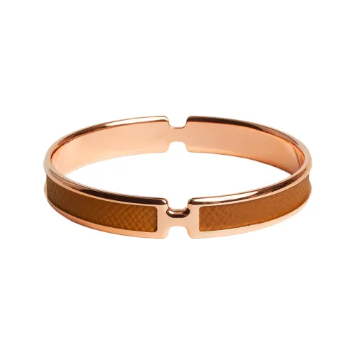 HERMES Bangles Unisex Rose Gold