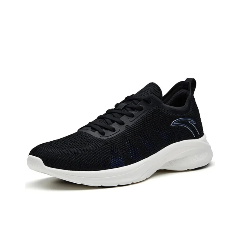 Anta Hydrogen Run III Cushioned Anti Slip Wear Resistant Breathable Lightweight Low Top Running Shoes Men's Black-1
