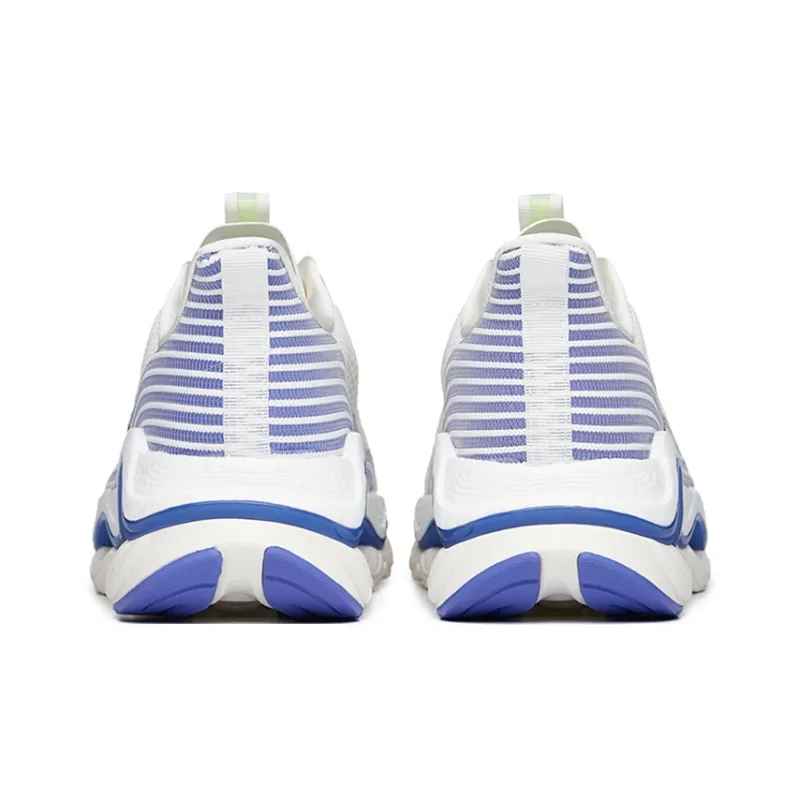 Anta Martian Foam Lightweight And Wear resistant Low Top Running Shoes Men's White Purple-3