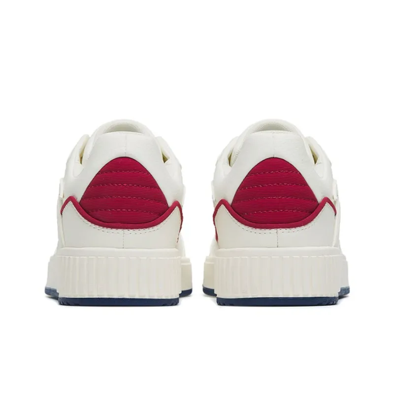 Anta 982 Low Top Skateboard Shoes Women's White Blue Red-3