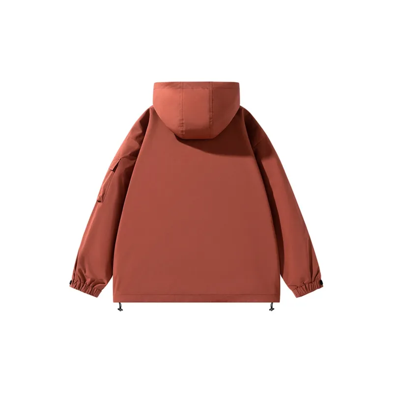 Jeep Outdoor Hiking Water Resistant Windproof Wear Resistant Windbreaker Jacket Unisex-9