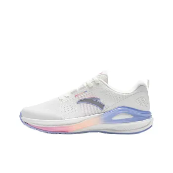 Anta C100 Cushioned Slip Resistant Low Top Running Shoes Women's Papyrus White Silver
