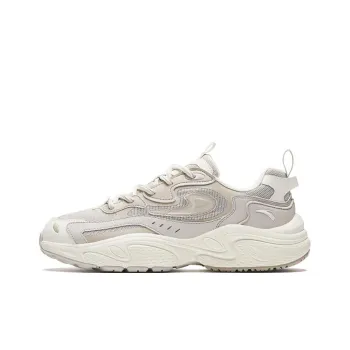 Anta Chunky Sneakers Durable Breathable Low Top Casual Shoes Men's Beige