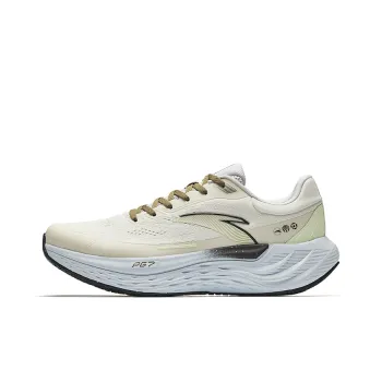 Anta Low Top Sprint Running Shoes Men's Coarse Heather Gray/Citrus Green